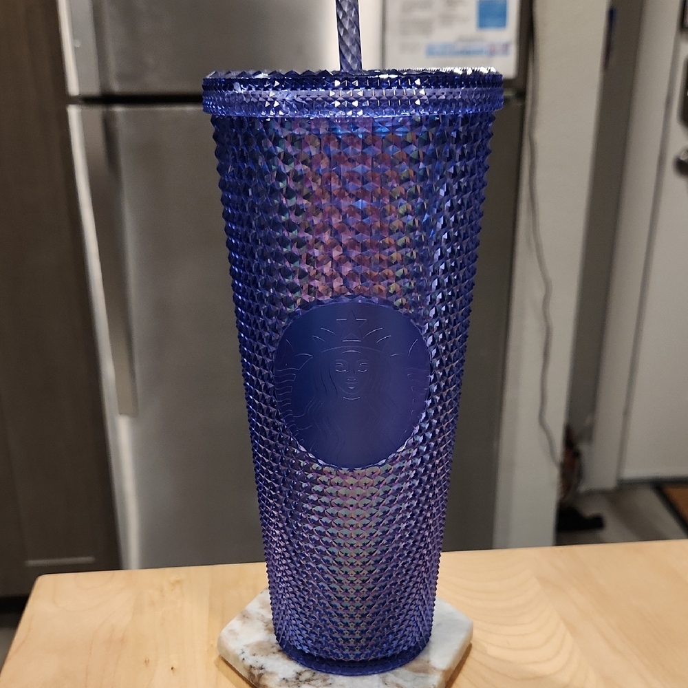 Starbucks Iridescent Blue Studded Tumbler